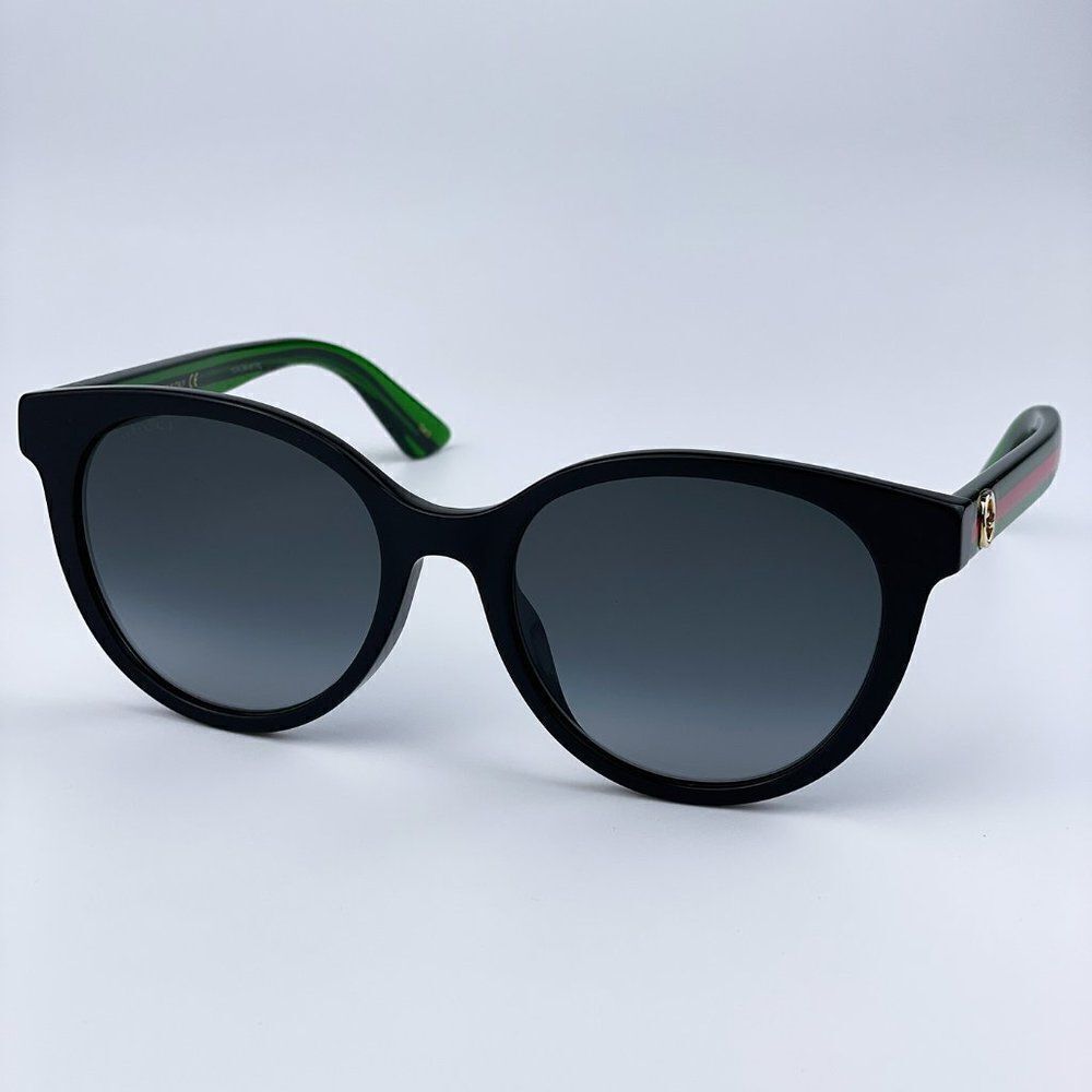 NEW GUCCI GG0702SKN 004 Black/Colorful Gray Gradient Round Women Sunglasses - Picture 5 of 13